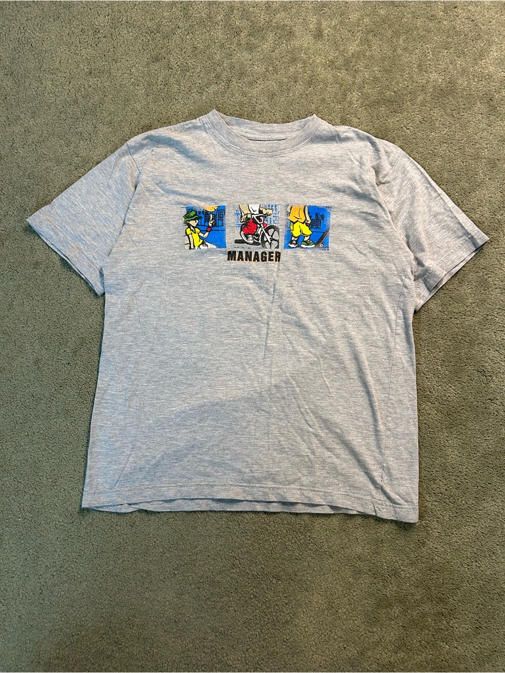 Vintage JNCO Style Y2K Cartoon Skate T Shirt Size Large hip hop